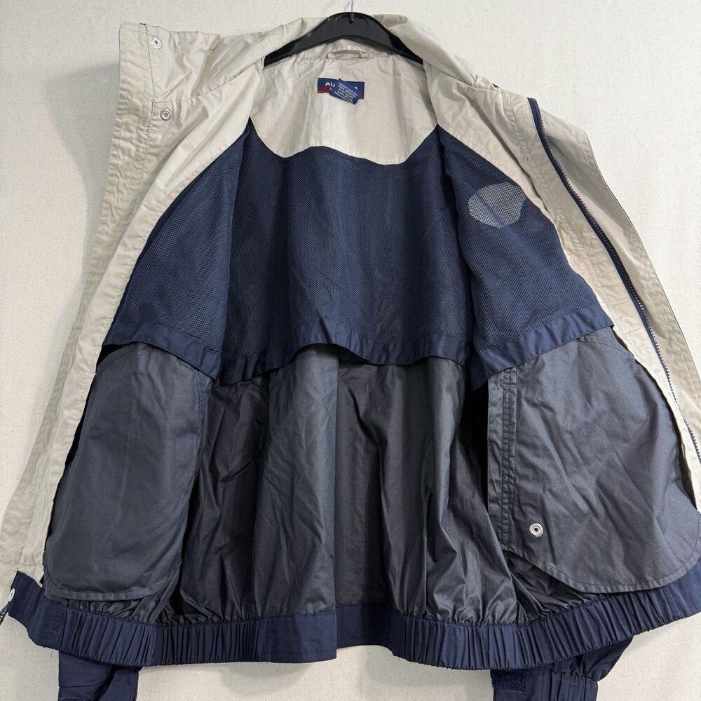 Vintage MAN Truck & Bus Augusta Windbreaker Jacket Men’s L Navy Trucker - Picture 7 of 8